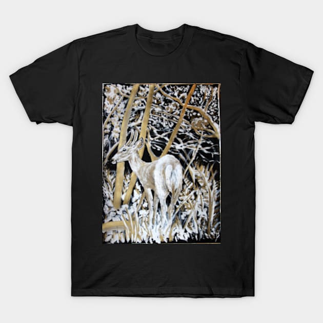 White-tailed deer at Bic park T-Shirt by rainetteillus